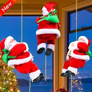 1PC Climbing Beads, Climbing Rope, Santa Claus Doll, Christmas Decor